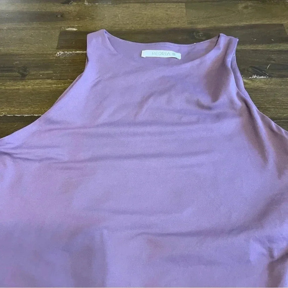 Reoria High Neck Bodysuit Soft Stretchy M Thong Top Sleeveless - Picture 2 of 6